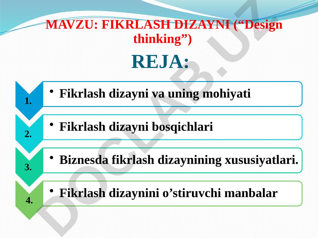 Fikrlash dizayni (Design thinking)