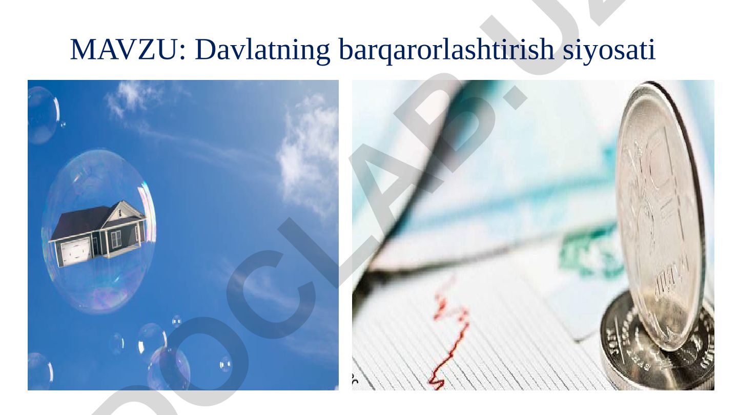 Davlatning barqarorlashtirish siyosati
