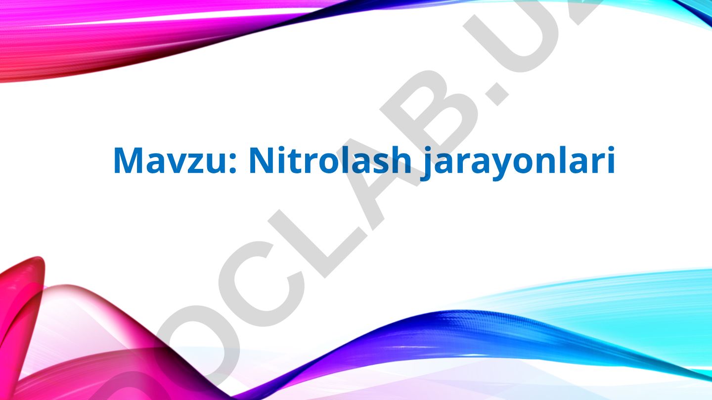 Nitrolash jarayonlari