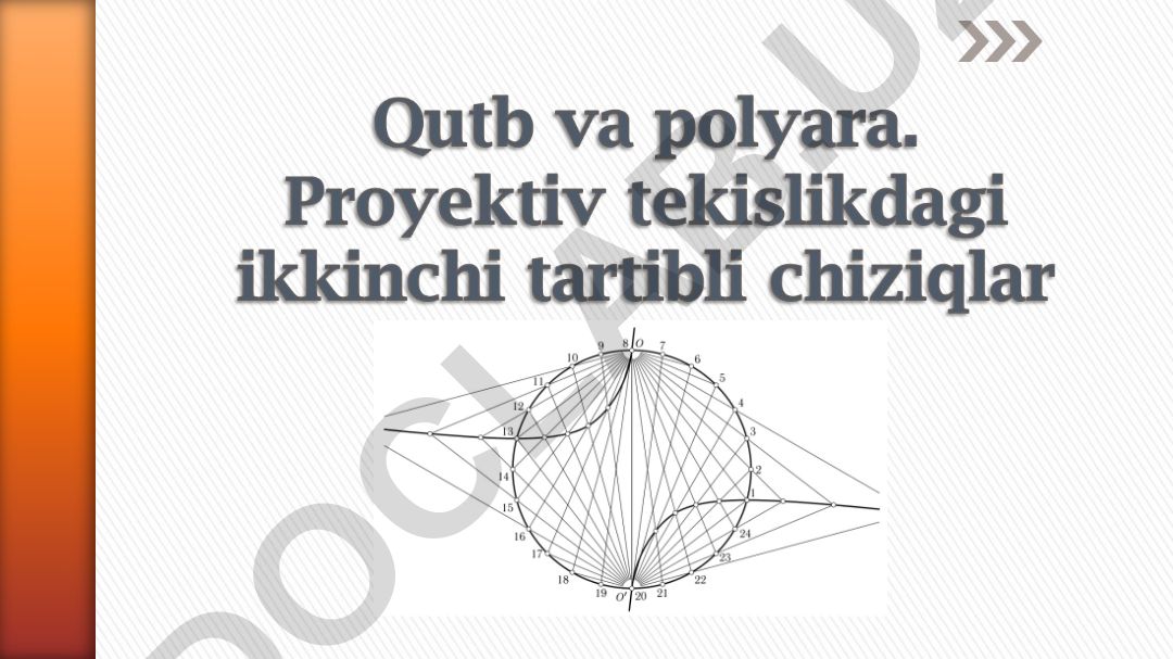 Proyektiv tekislikda ikkinchi tartibli chiziq