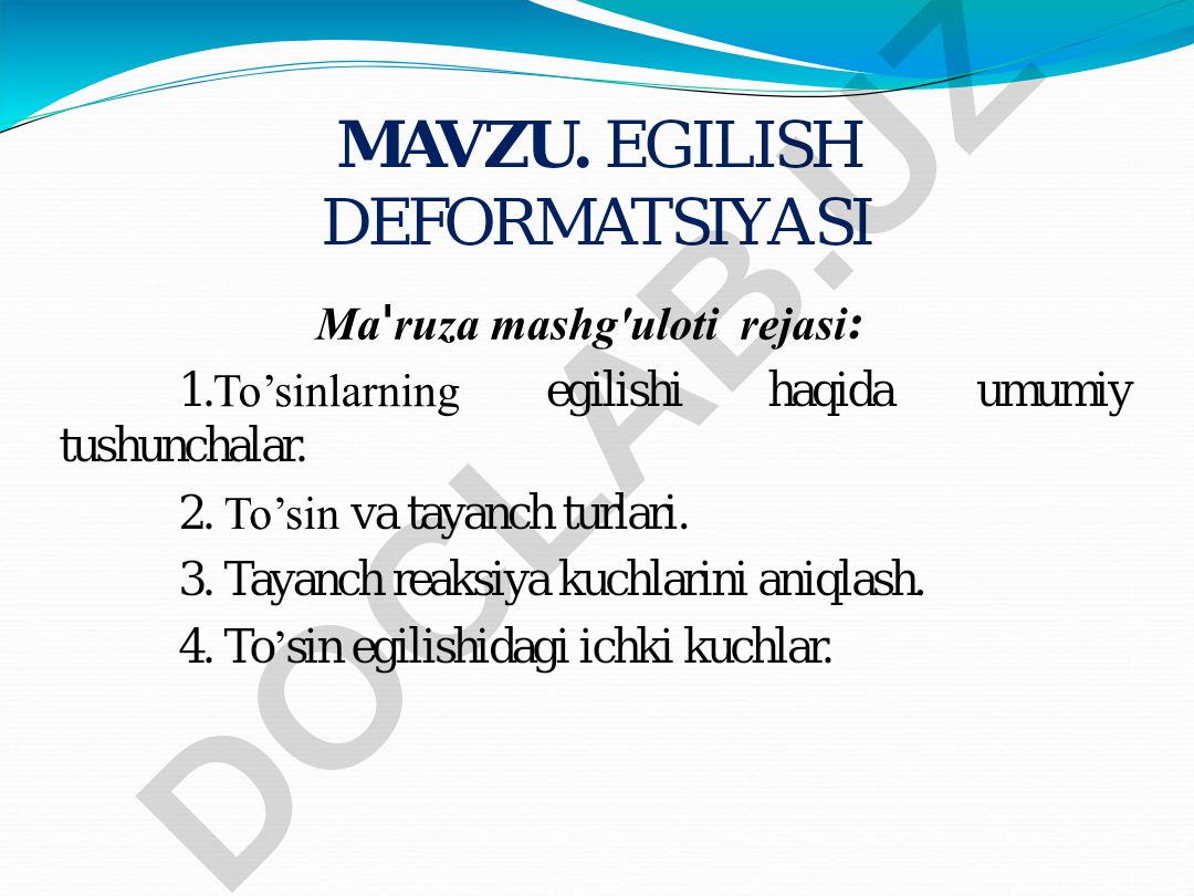 Egilish deformatsiyasi