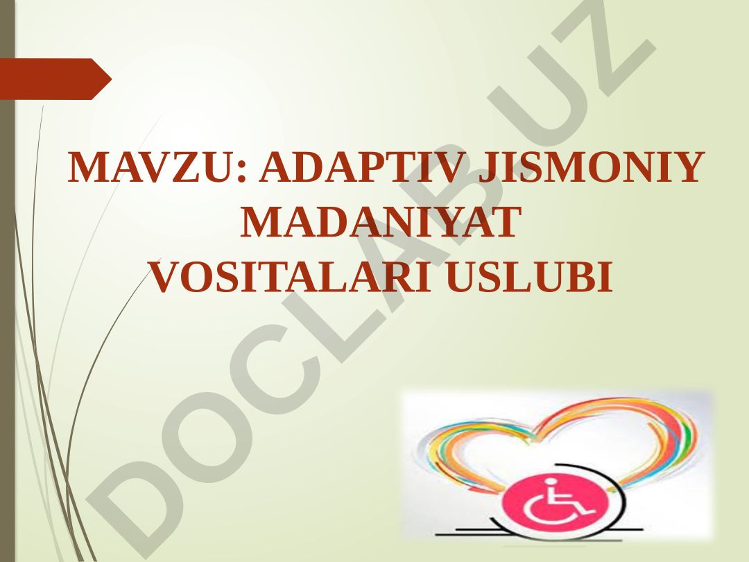 Adaptiv jismoniy madaniyat vositalari uslubi