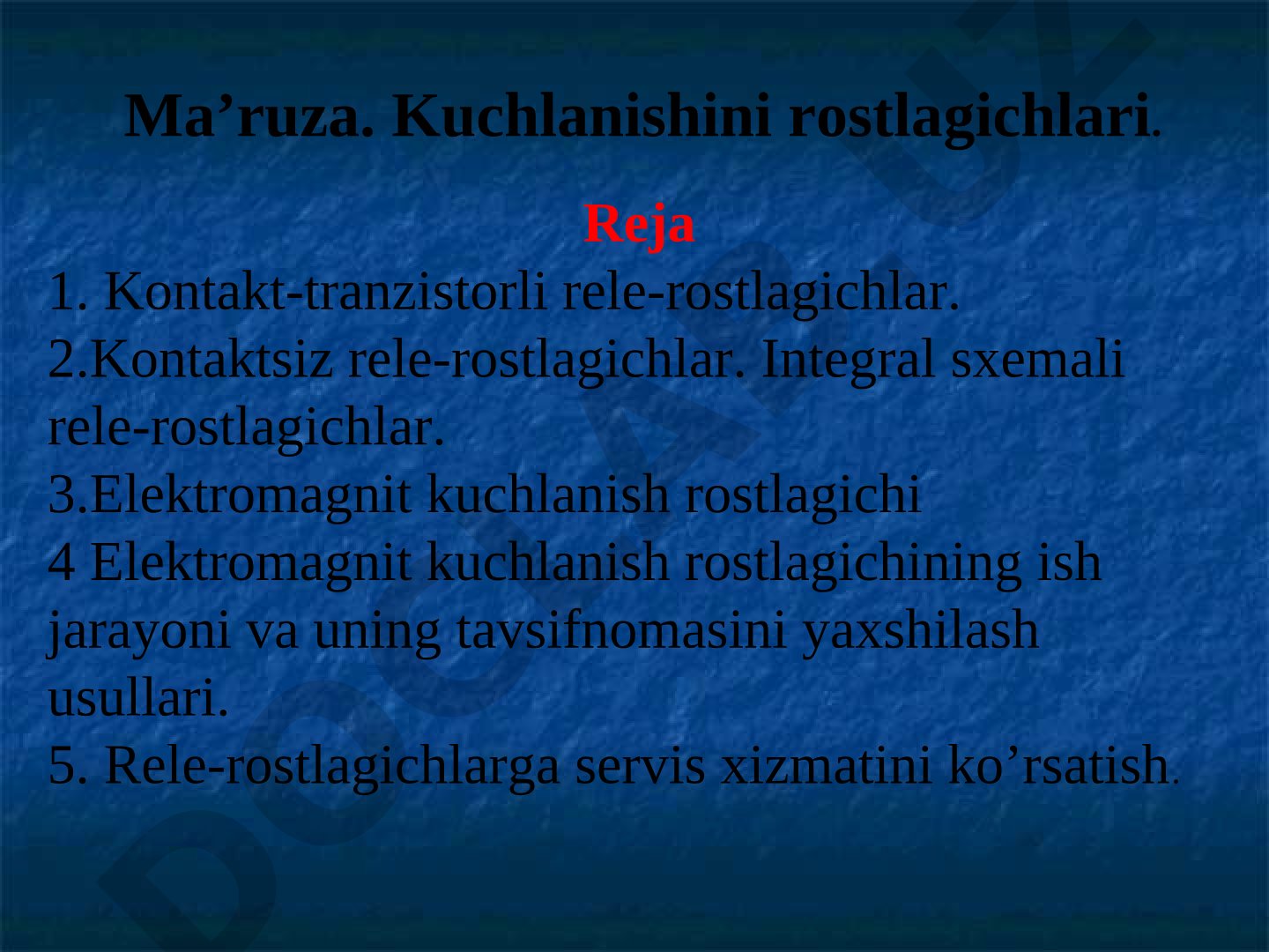 Kuchlanish rostlagichlari: turlari, ish prinsiplari va xizmat ko'rsatish
