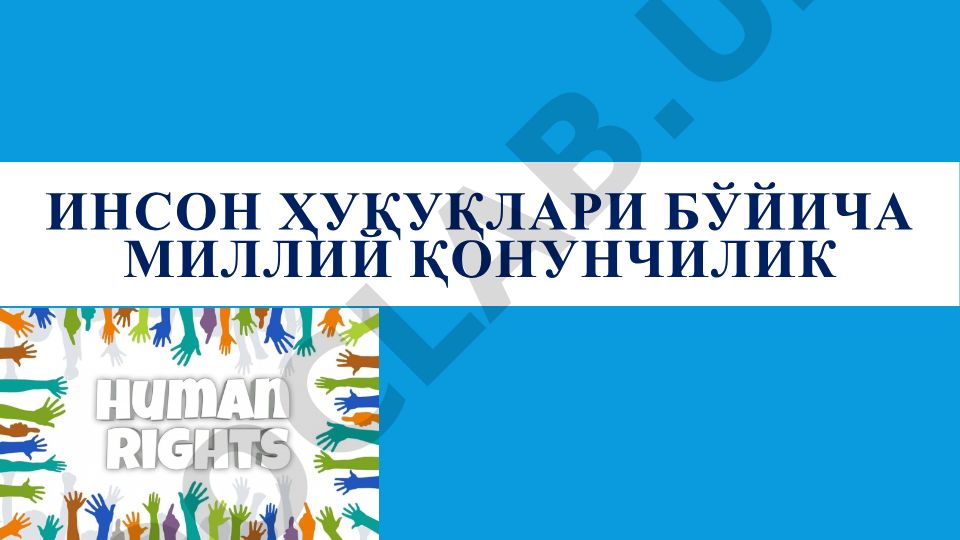 Инсон ҳуқуқлари бўйича миллий қонунчилик ва стратегия