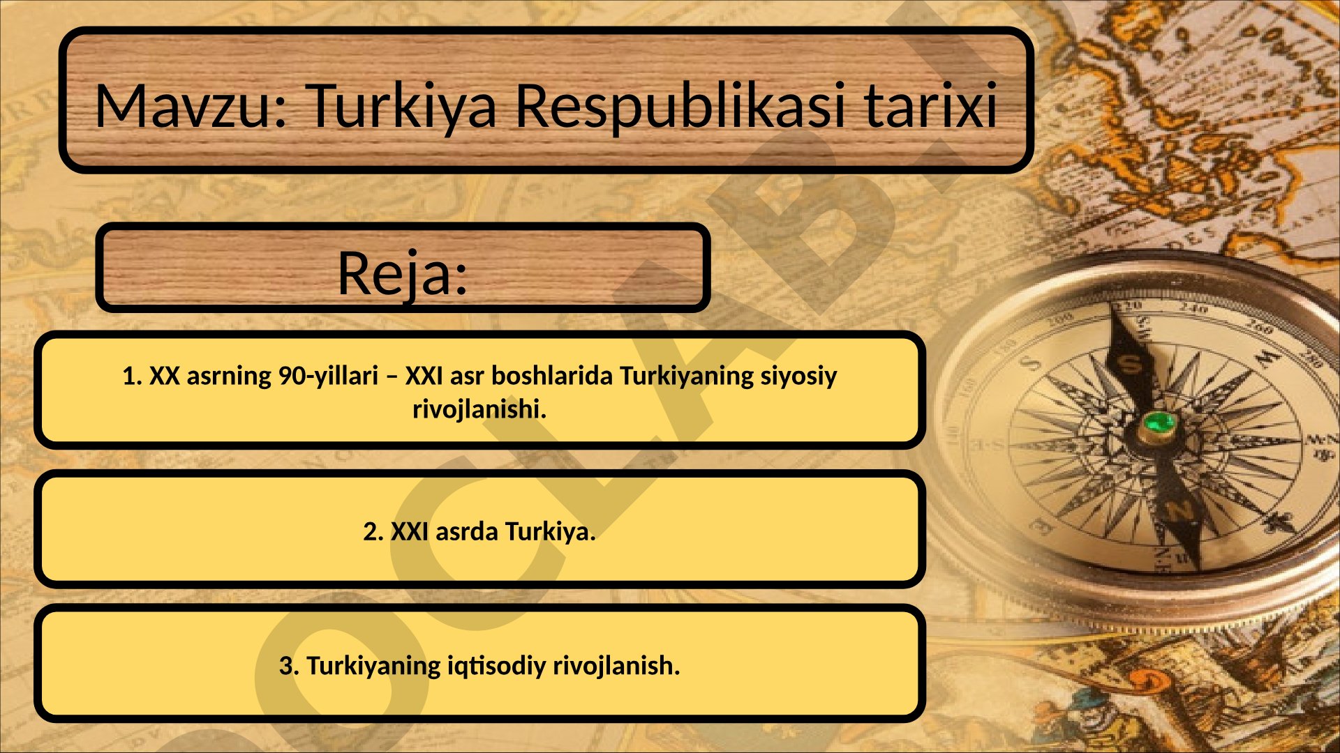 Turkiya Respublikasi tarixi XX asrning 80-yillari oxiri – 90-yillari boshlarida