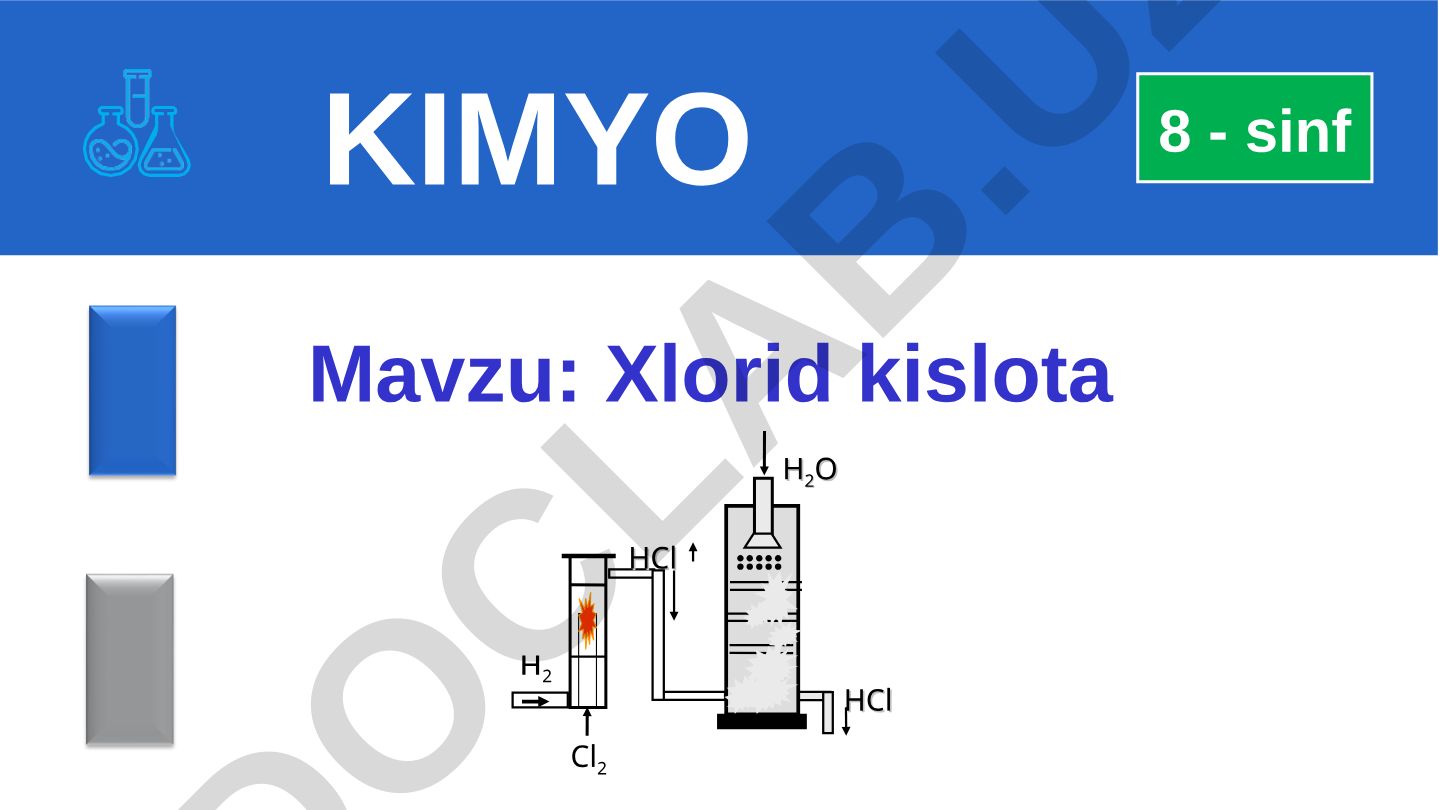 Xlorid kislota KIMYO 8 - sinf