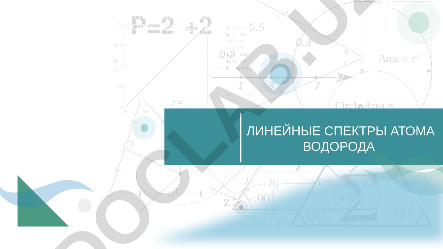 Линейные спектры атома водорода