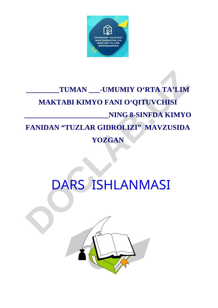 Suv eng yaxshi erituvchi. Eruvchanlik