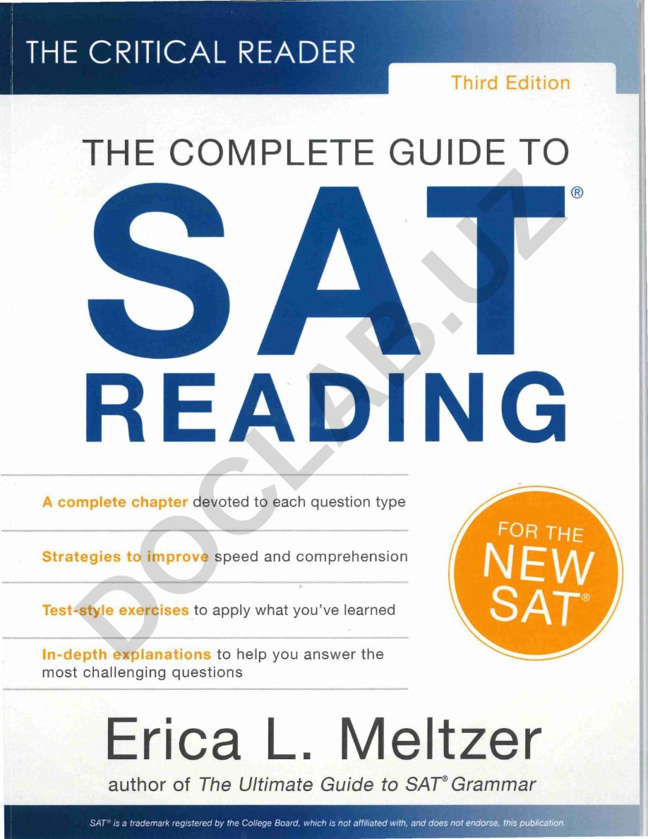 The Complete Guide to SAT Reading