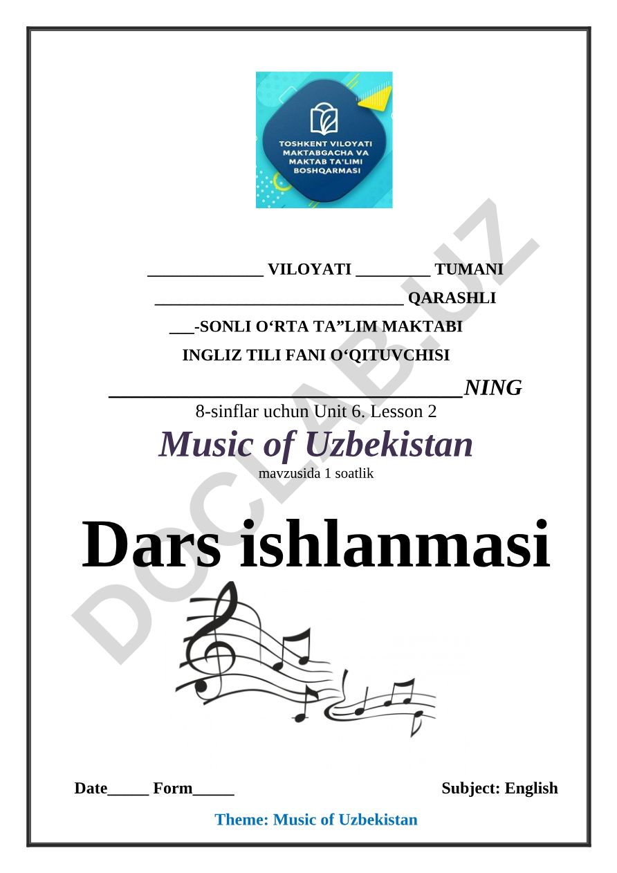 Music of Uzbekistan