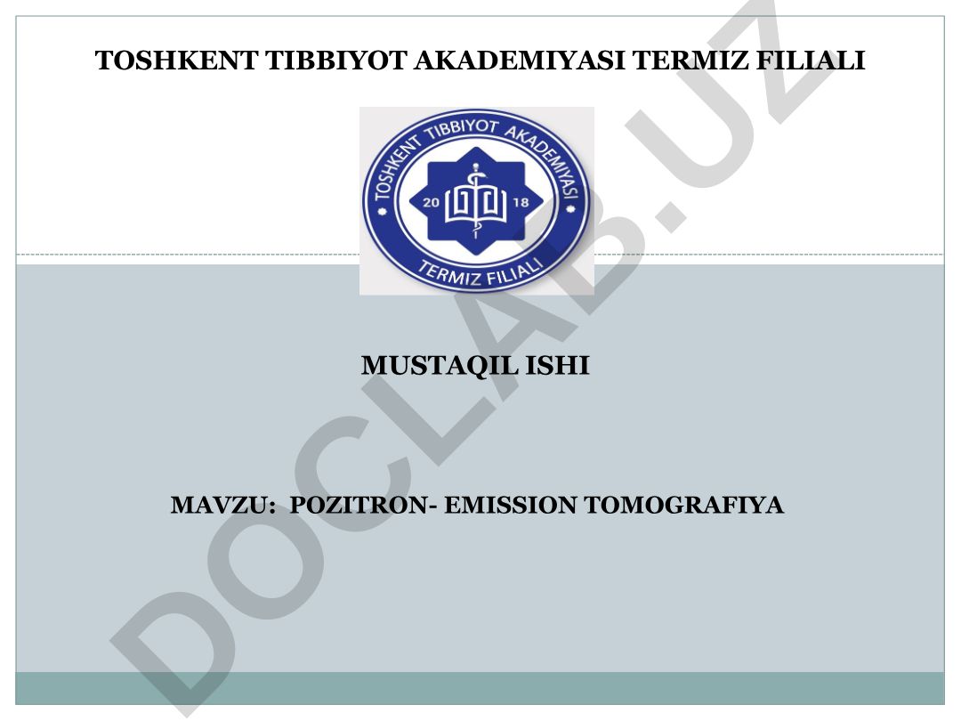 Pozitron-emission tomografiya