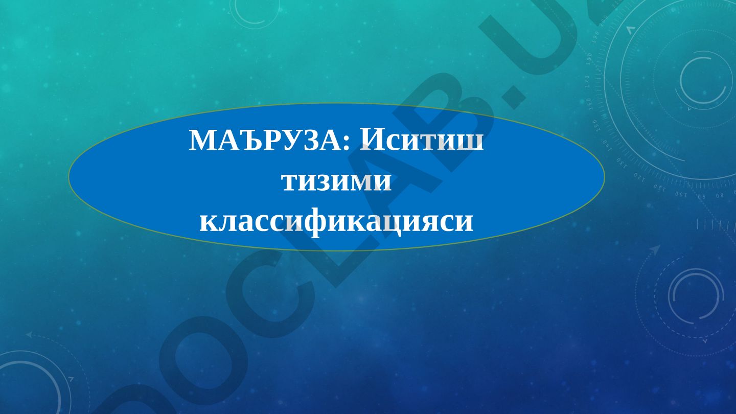 Иситиш тизими классификацияси ва талаблар