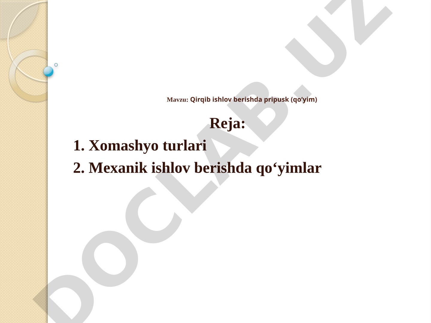 Qirqib ishlov berishda pripusk (qo‘yim)