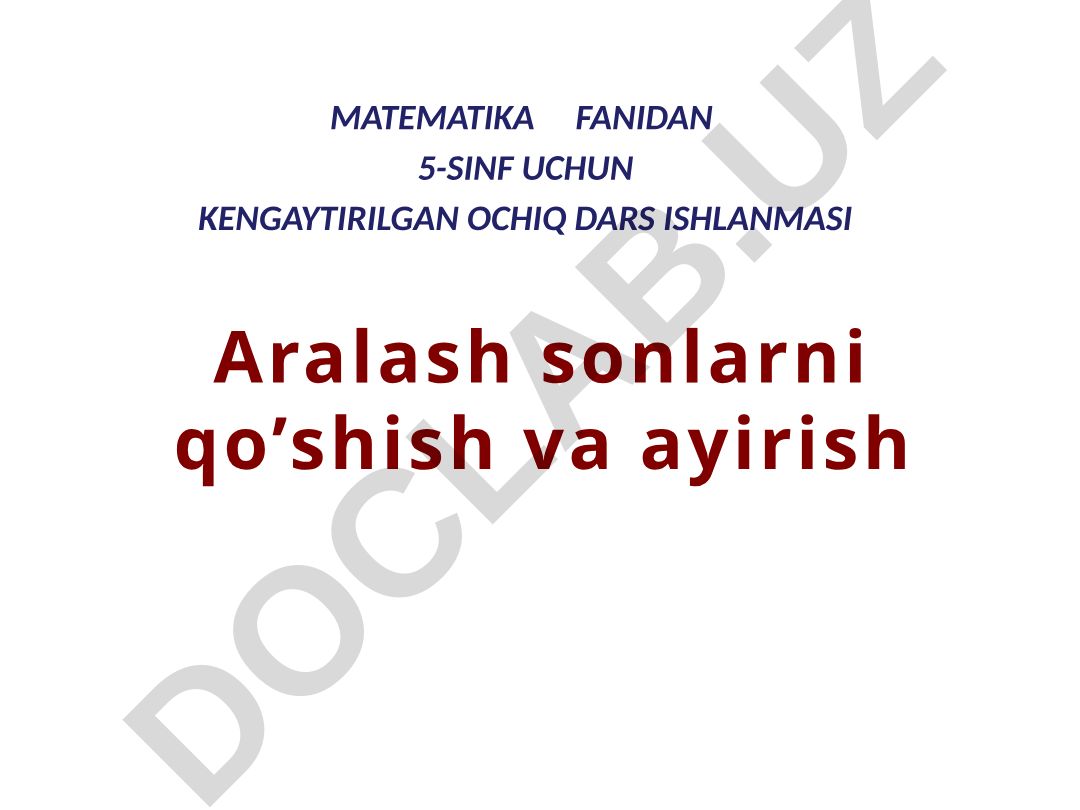 Misollar yechish