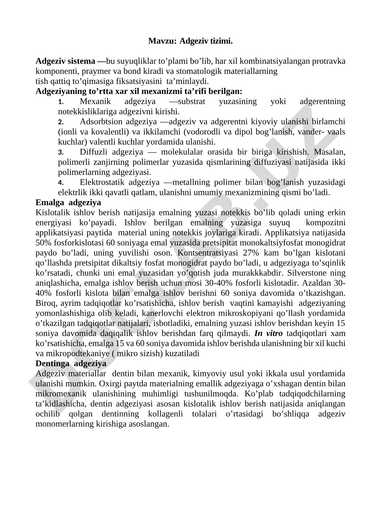 Adgeziv tizimi