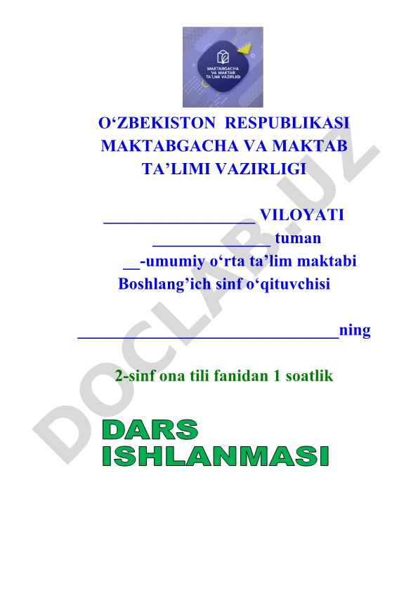 Shaxs va narsani nomini bildirgan so'zlar