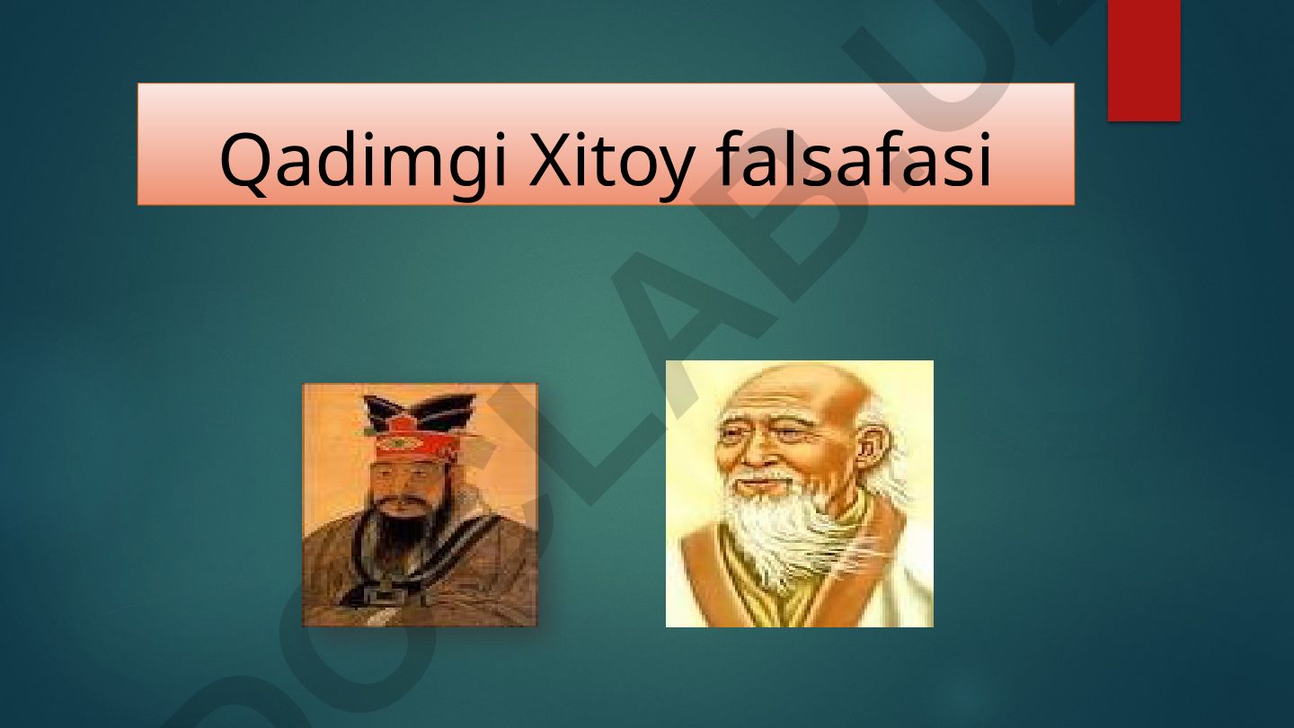 Qadimgi Xitoy falsafasi va Konfutsiy hayoti