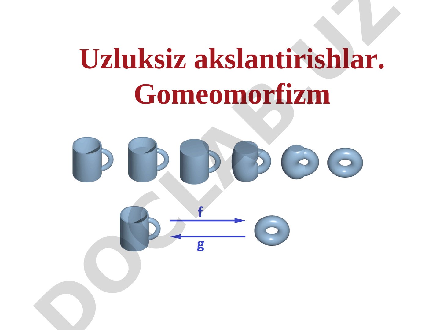 Topologik akslantirishlar va gomeomorfizm asoslari