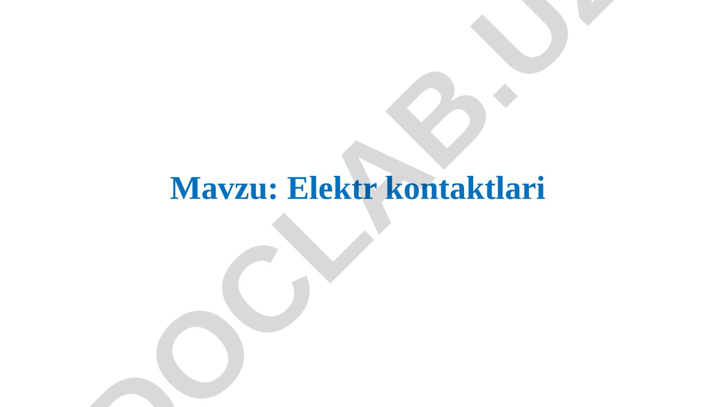 Elektr kontaktlari