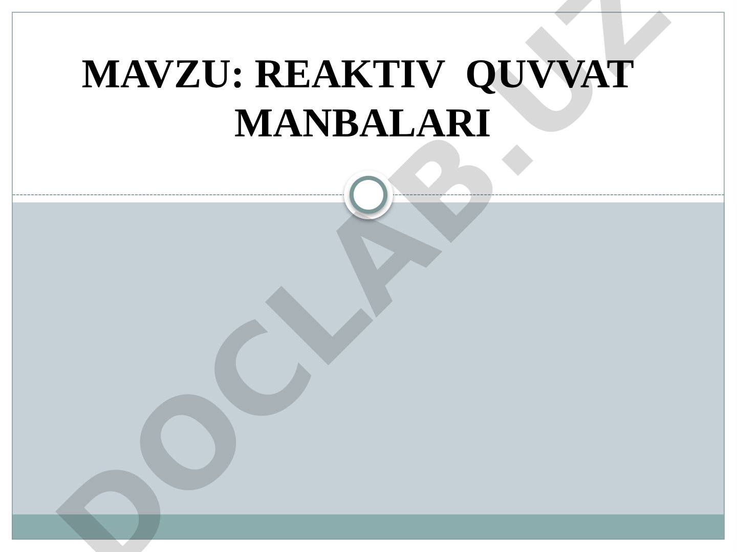 Reaktiv quvvat manbalari