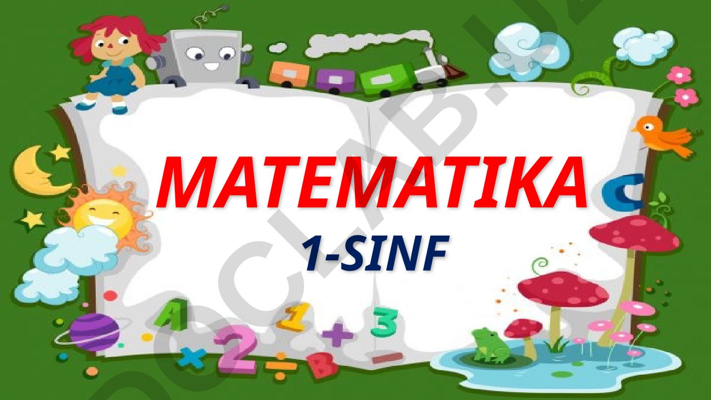 11 dan 20 gacha bo'lgan sonlar