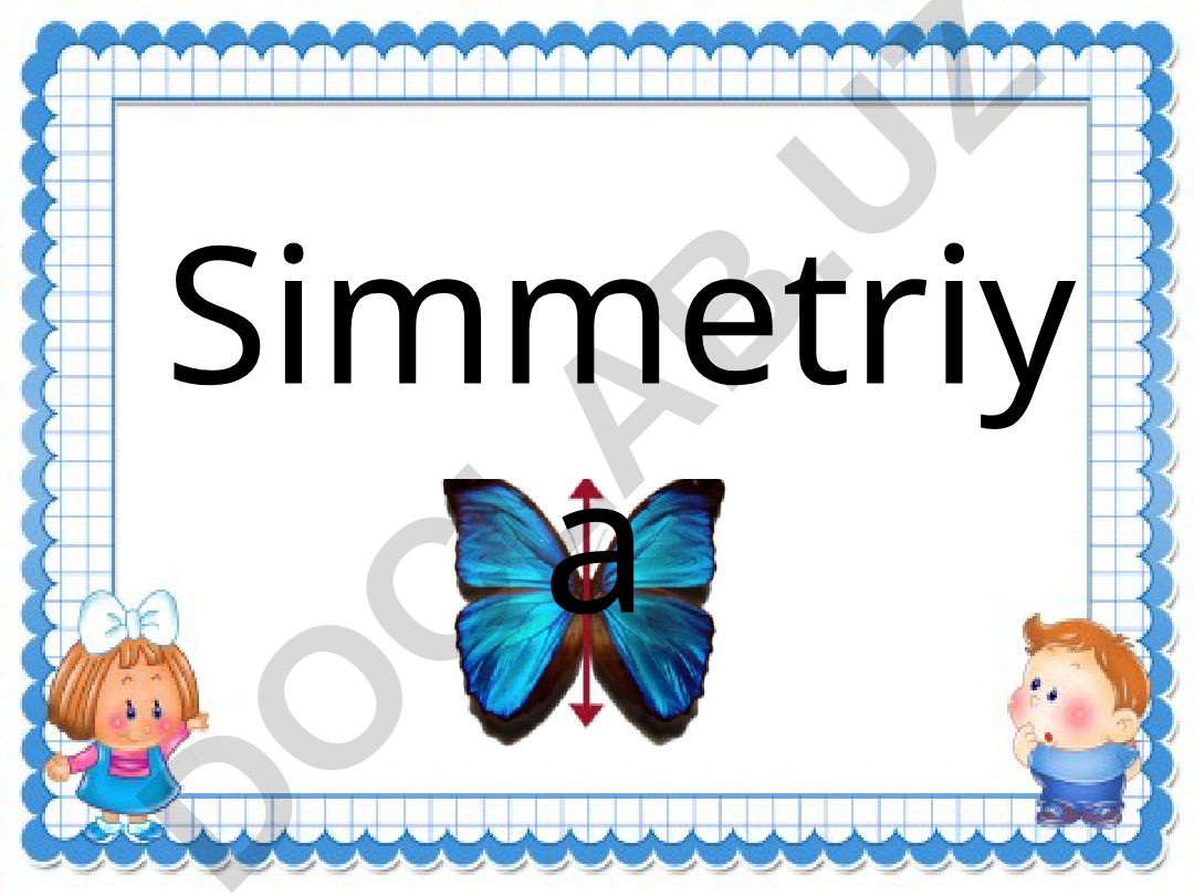 Simmetriya va aks etish hodisalari