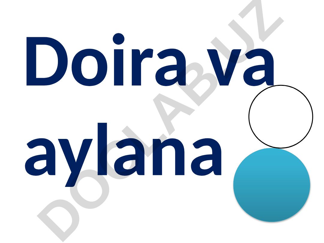 Doira va aylana