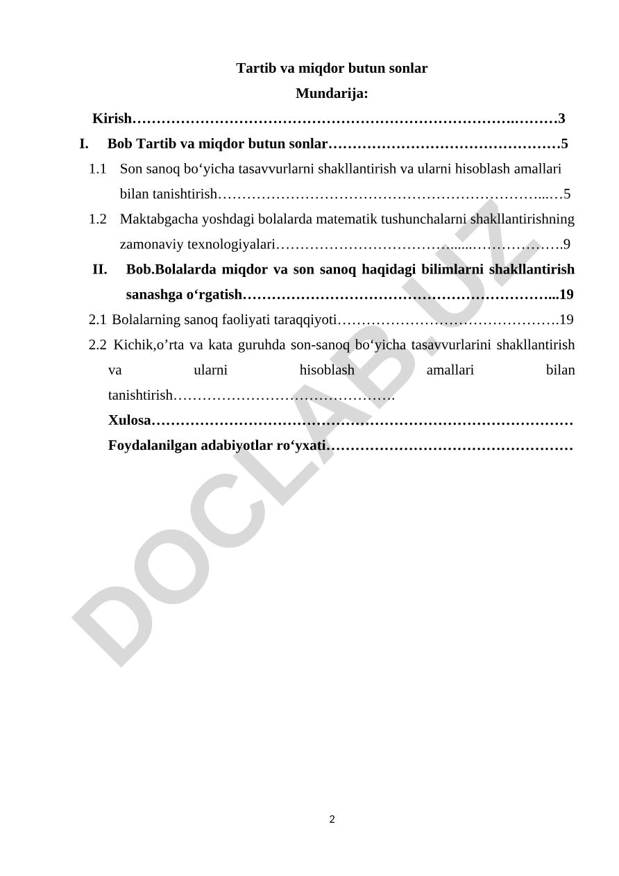 Maktabgacha yoshdagi bolalarda matematik tushunchalarni shakllantirishning zamonaviy texnologiyalari