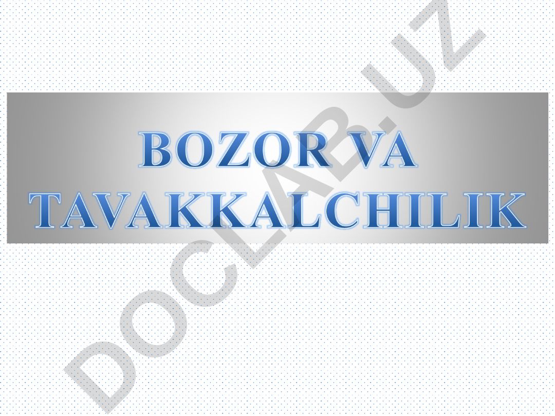 Asimmetrik axborotlashgan bozor