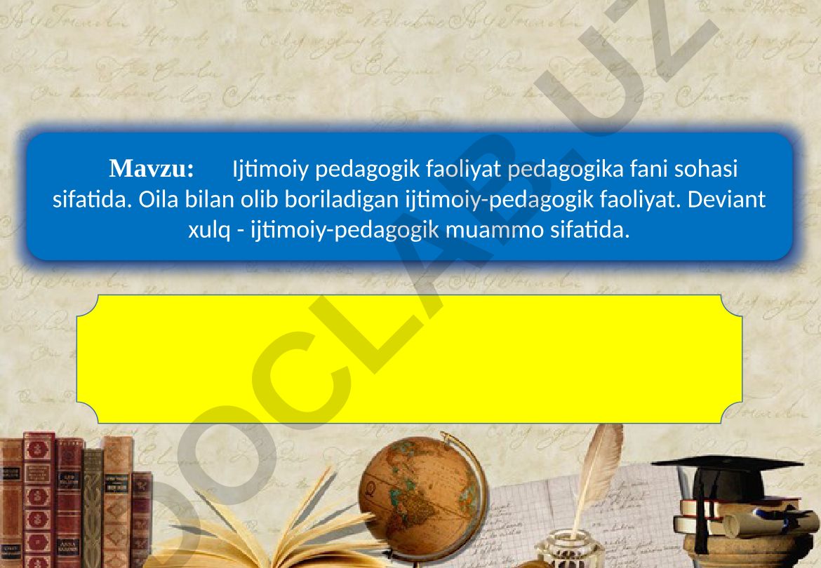 Ijtimoiy pedagogik faoliyat pedagogika fani sohasi sifatida