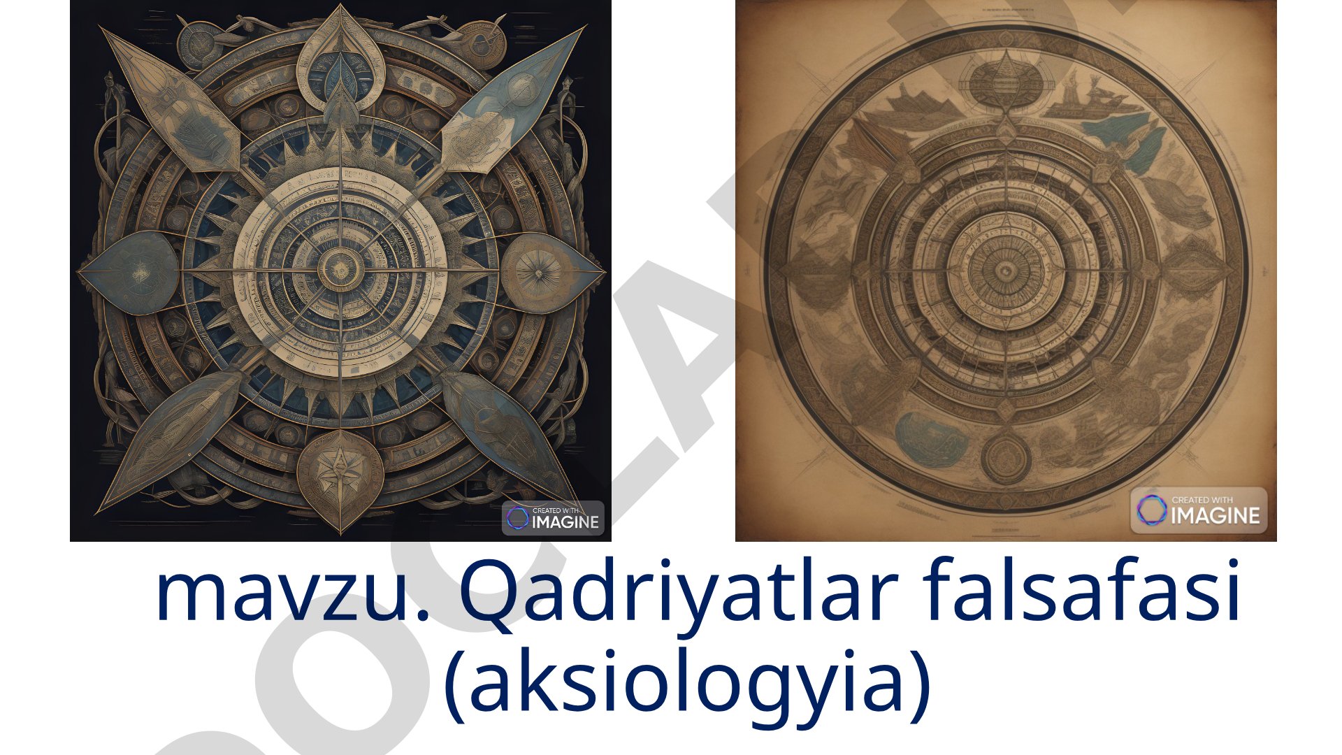 Qadriyatlar falsafasi (aksiologiya)