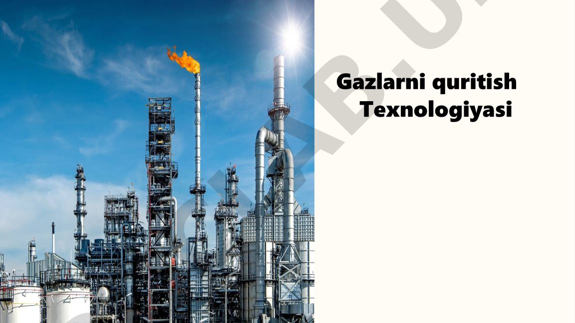 Gazlarni quritish texnologiyasi