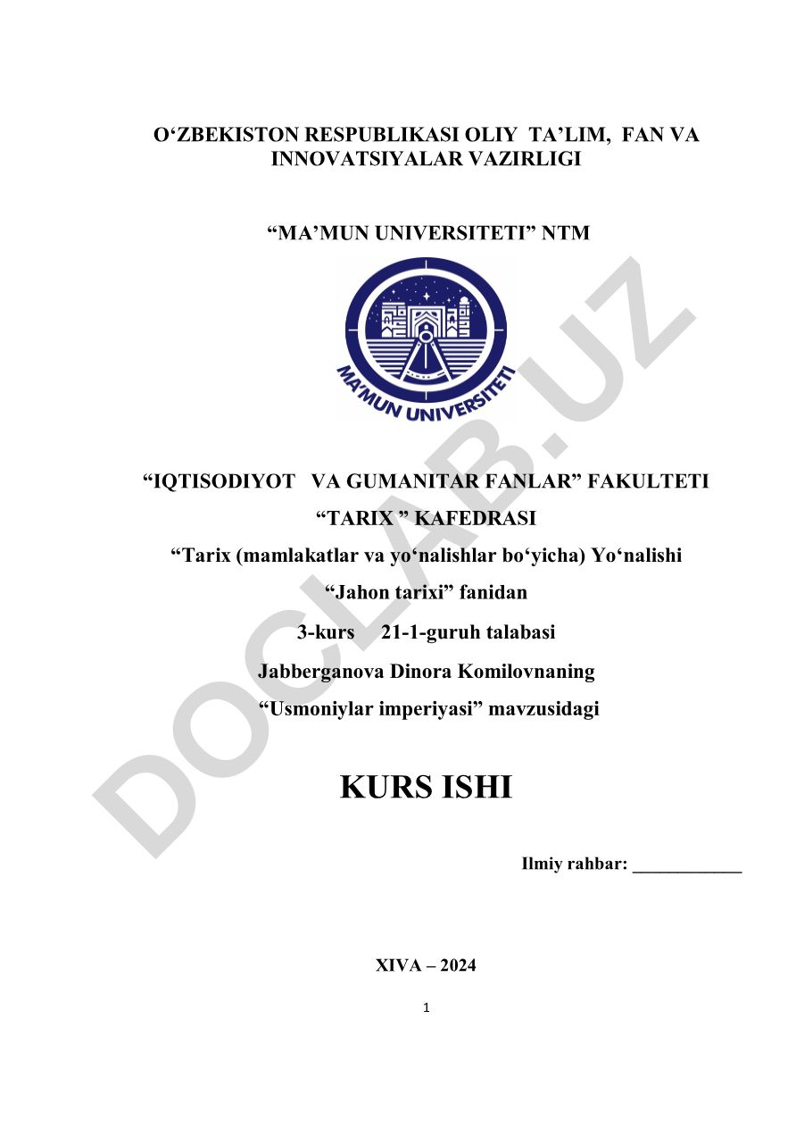 Usmoniylar imperiyasi