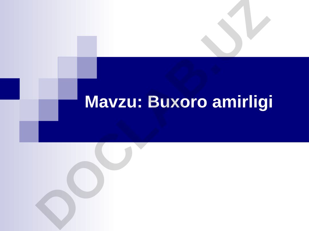 Buxoro amirligi