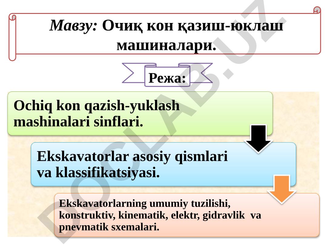 Очиқ кон қазиш-юклаш машиналари