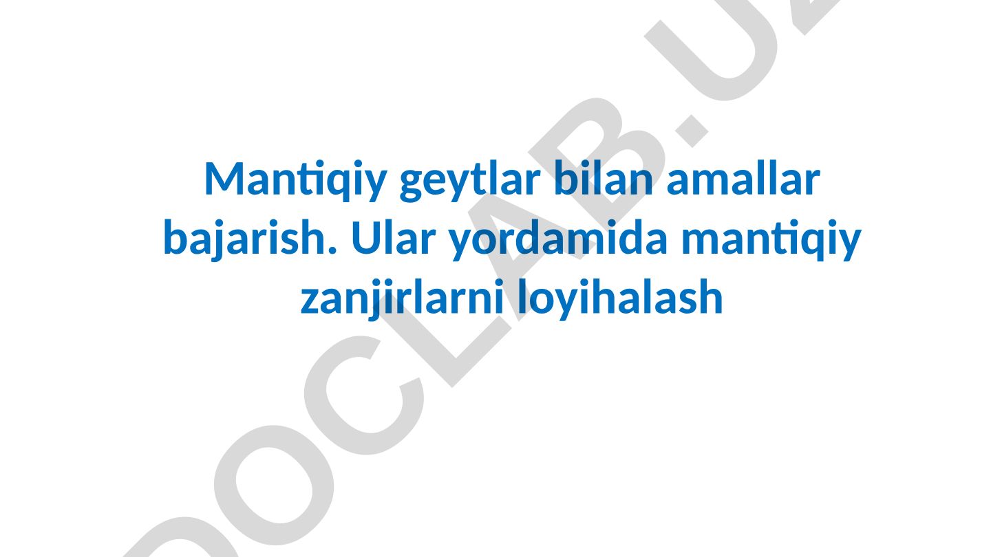 Mantiqiy geytlar va ikkilik mantiq asoslari
