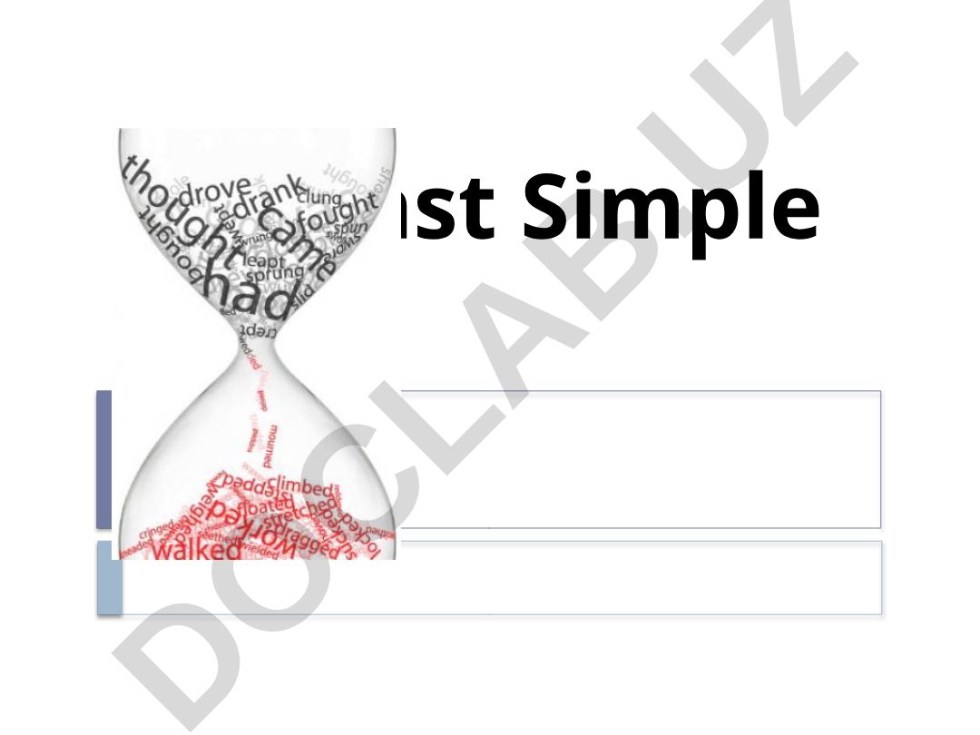Past Simple va Present Simple foydalanishi