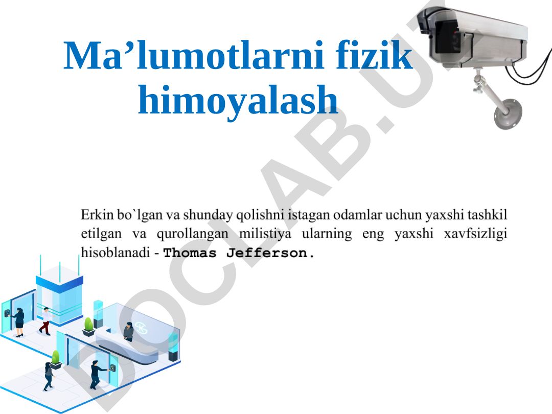 Ma’lumotlarni fizik himoyalash