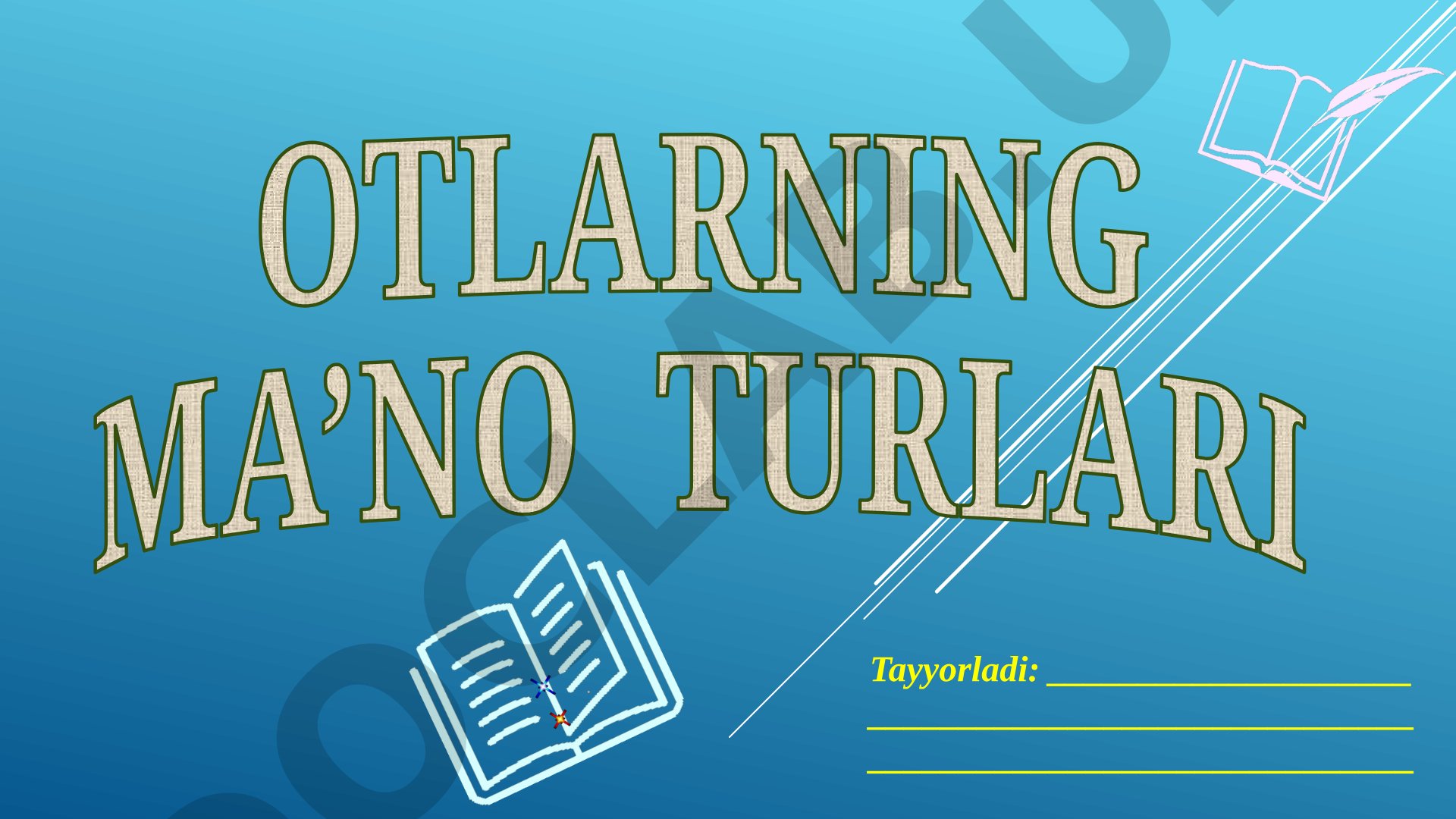Otlarning ma'no turlari