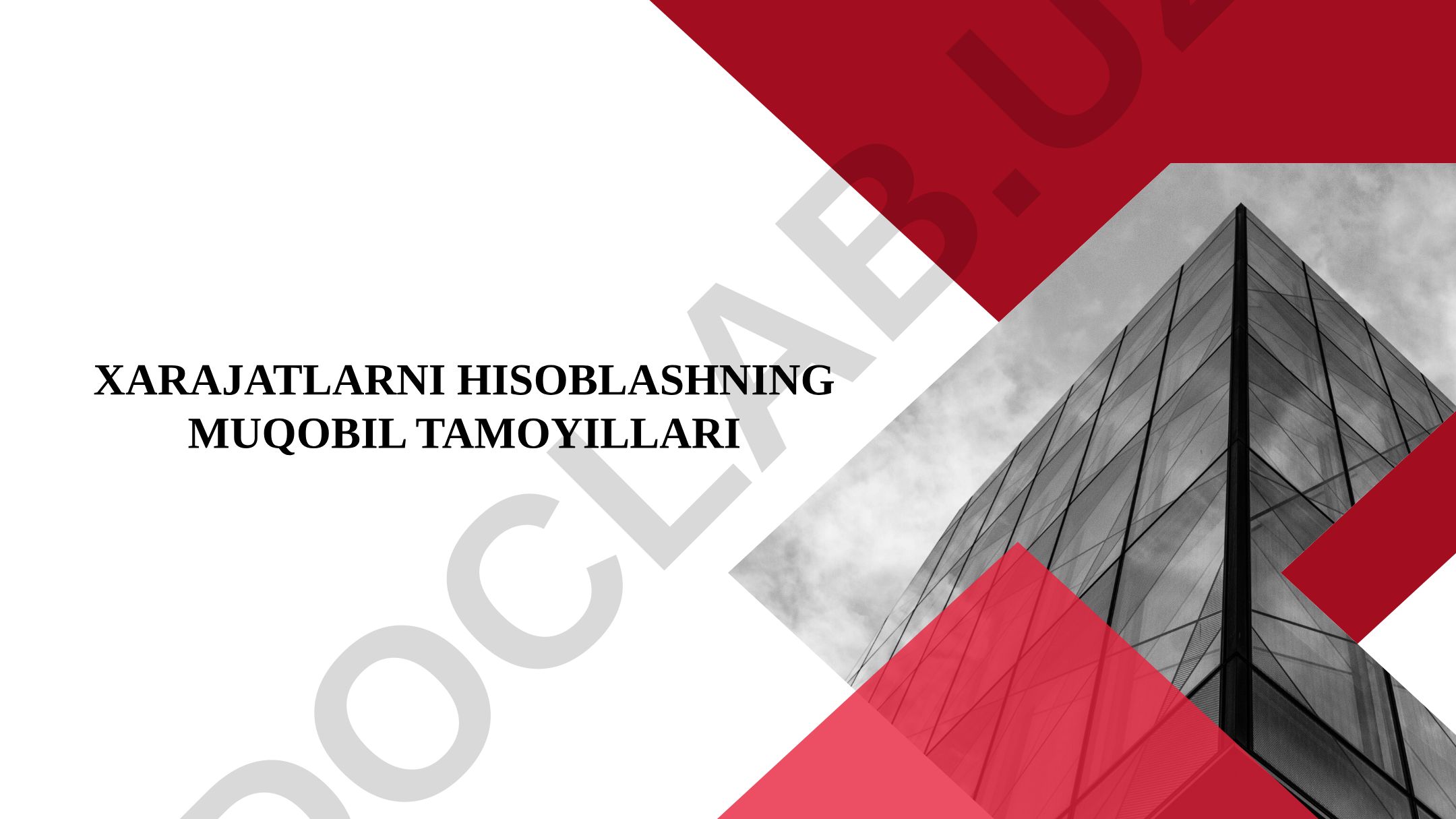 Xarajatlarni hisoblashning muqobil tamoyillari