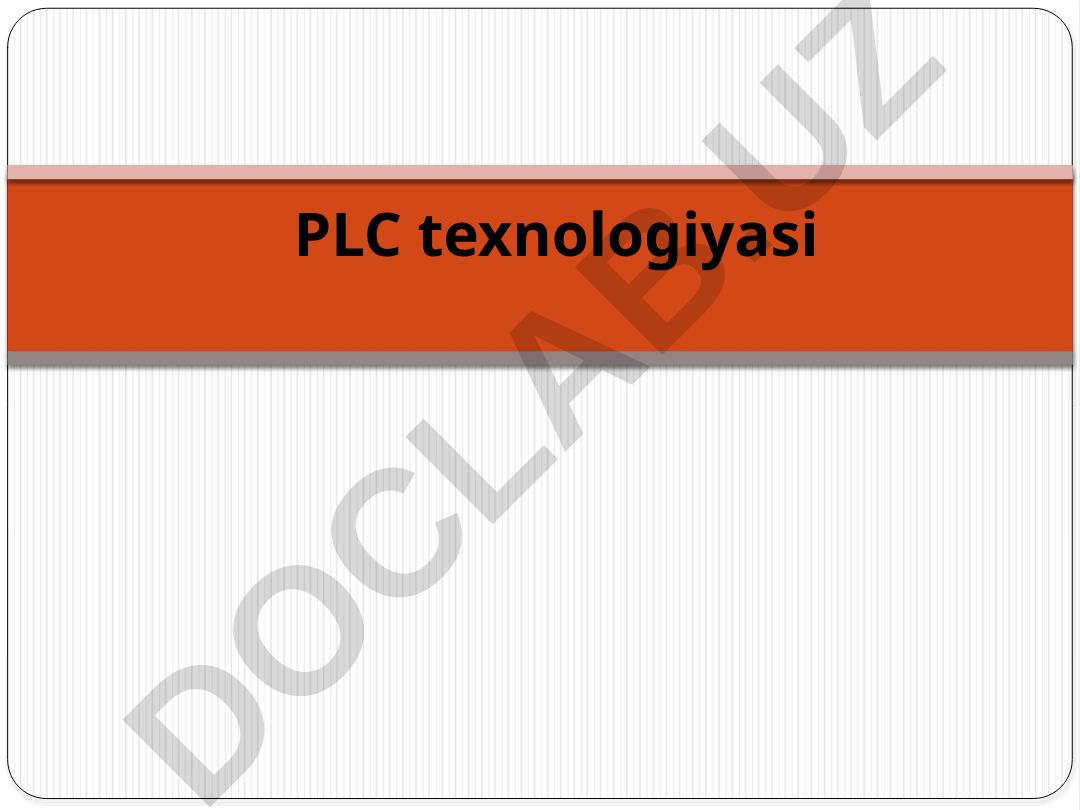PLC texnologiyasi va elektr tarmoqlari orqali ma'lumot uzatish