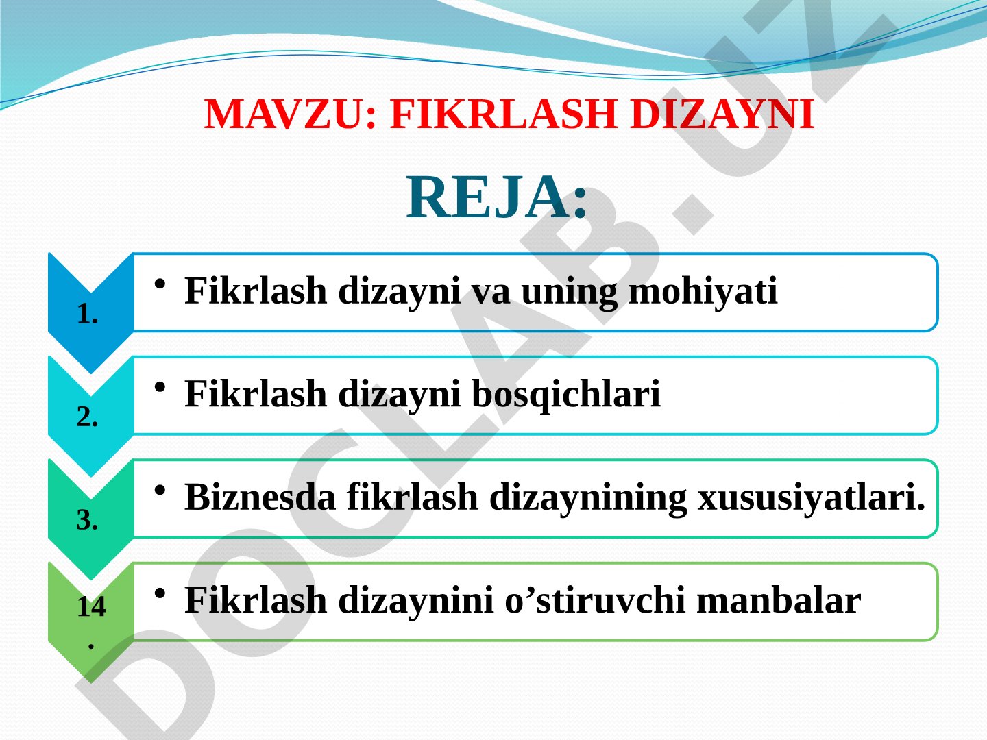 Fikrlash dizayni va uning mohiyati