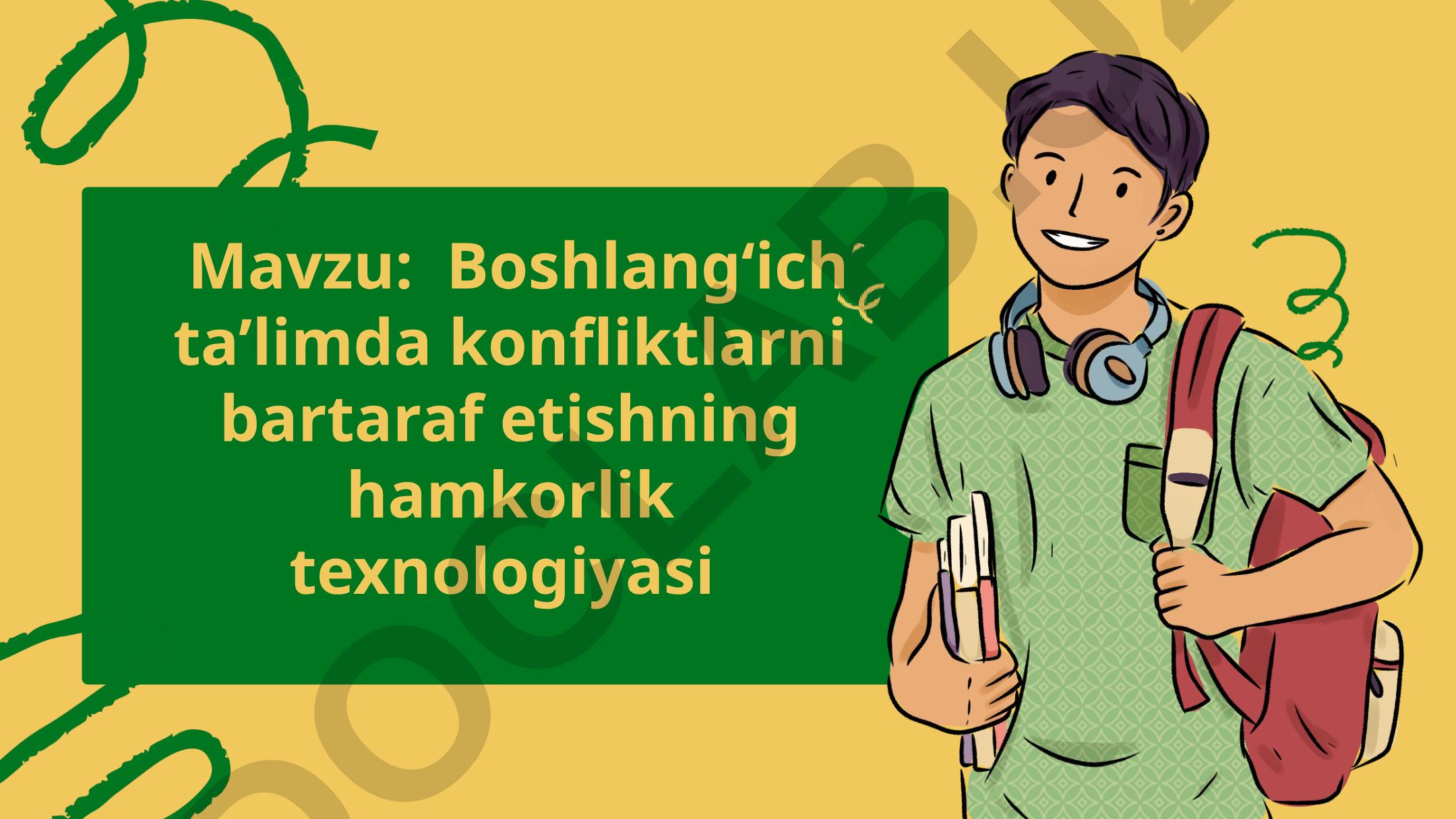 Boshlang‘ich ta’limda konfliktlarni bartaraf etishning hamkorlik texnologiyasi
