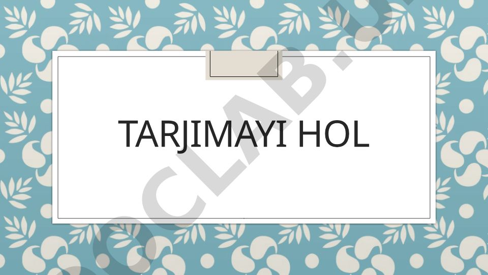 Tarjimayi hol tuzish qoidalari va tarkibi