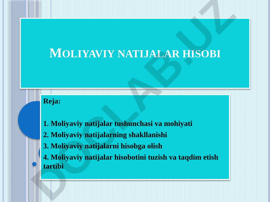 Moliyaviy natijalar hisobi
