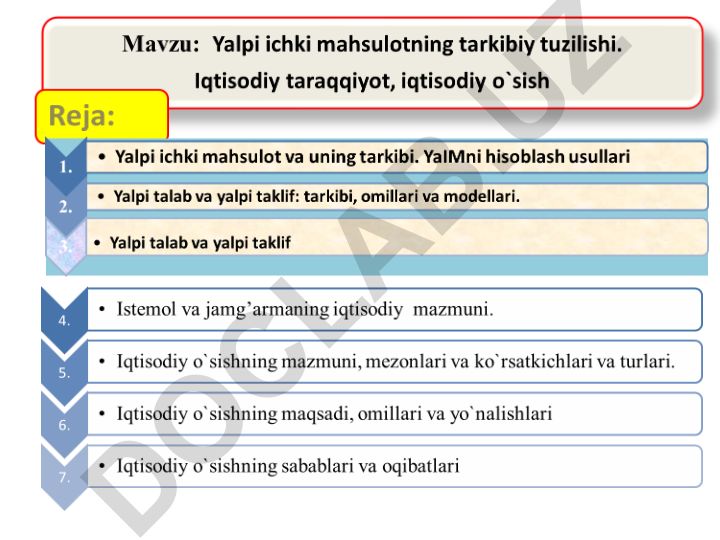 O'zbekiston iqtisodiyoti 2024 yilda 6,5 foiz o'sish va YaIM hajmi