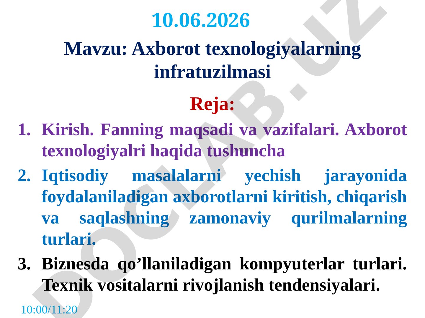 Axborot texnologiyalarning infratuzilmasi