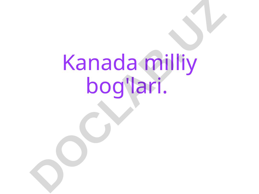 Kanada milliy bog'lari