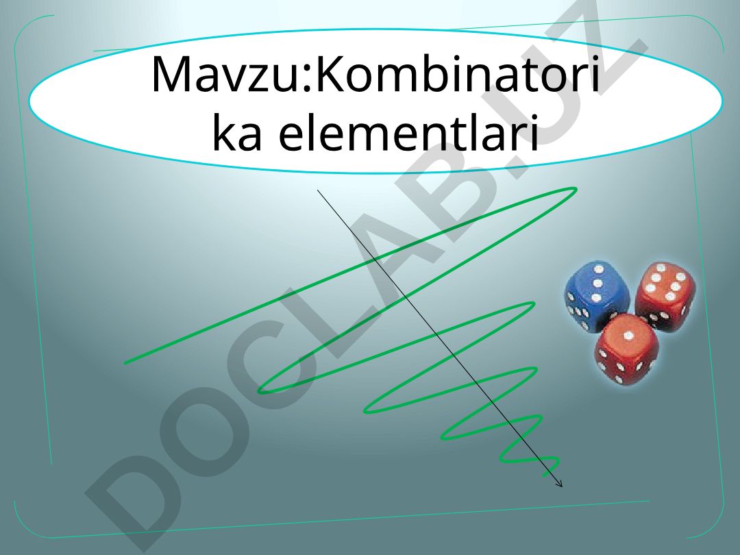 Kombinatorika elementlari