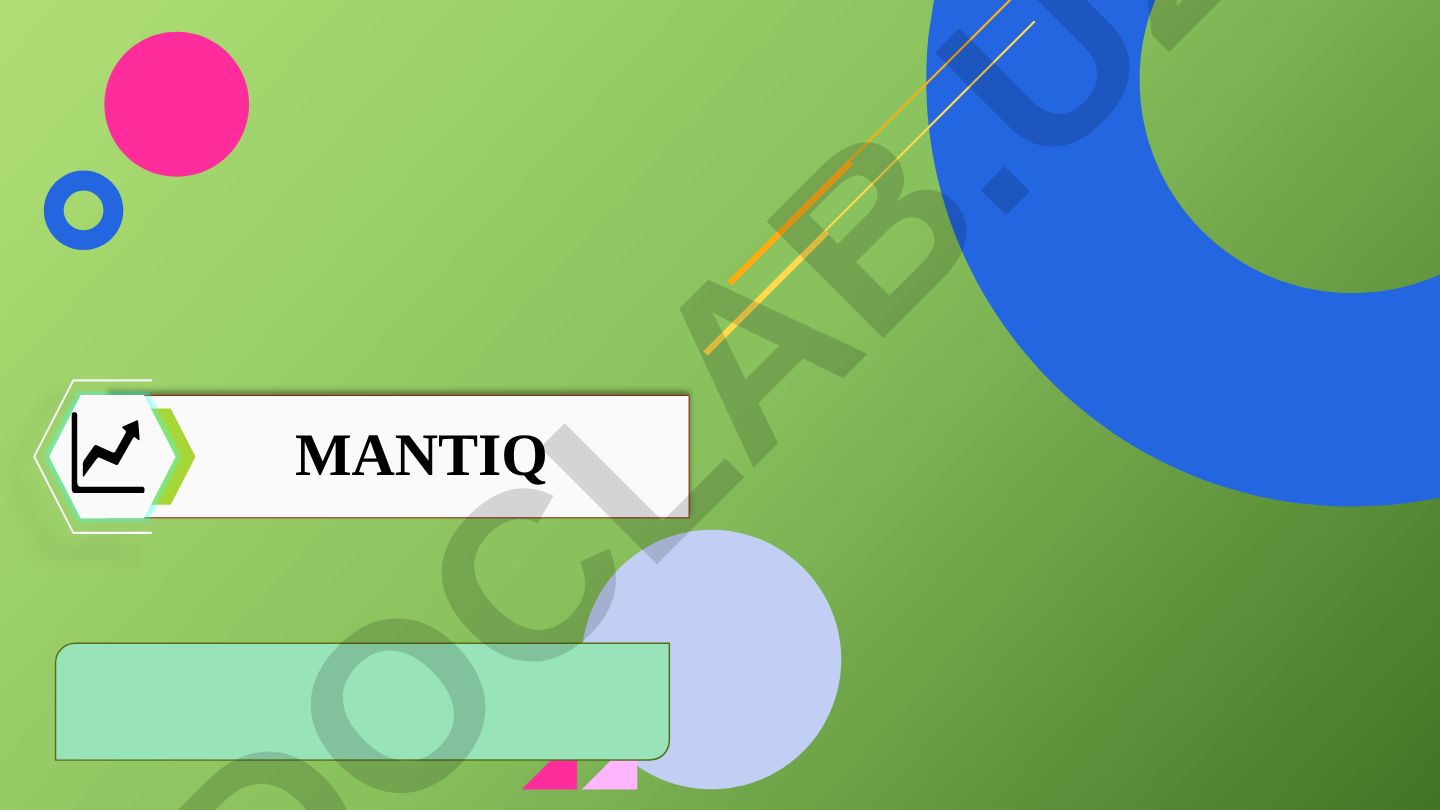 Mantiq tushunchasi, tafakkur qonunlari va pedagogik texnologiyalar